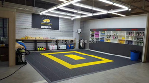 Hiện đại Thiết kế công nghiệp PVC lồng vào nhau nhà để xe gạch chống trượt bấm vào cài đặt cho nhà kho và hội thảo - Product Image 4