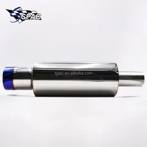 Universal Car Exhaust Pipe Muffler Tip Round Stainless Steel Burnt Blue Car Tail Pipe Exhaust Muffler For Car