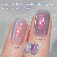 BORN PRETTY Vernis Gel Magnétique UV Effet Œil de Chat Cristal Bleu Arctique 10ml Sans Hema ni TPO – Soak Off