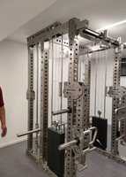 Acier inoxydable Commercial Gym Tout-en-un Multi-Fonction Câble Cross Fitness Trainer Machine Poids Pile Bras Mobile Station