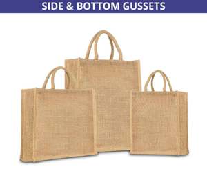 Sac fourre-tout réutilisable, écologique et naturel, sac en toile de jute personnalisé pour les courses, les courses quotidiennes, la plage et les voyages - Product Image 2
