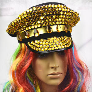 Manwu Factory <span class=keywords><strong>Carnival</strong></span> <span class=keywords><strong>Brazilian</strong></span> Diamond Sequin Hat Party Festival Apropiado para Burning Man Festival Scenes - Product Image 1