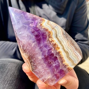 400-500g Pierres et cristaux naturels rares pour bijoux, Améthyste violette, Agate, Cristal en forme de larme pour artisanat - Product Image 3
