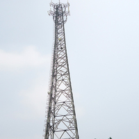 Tour d'antenne FM, Tour d'antenne de téléphonie cellulaire, Tour radio en treillis, Mât de communication extérieur, Tour de communication angulaire à 4 pieds