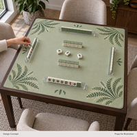 Pack économique de tapis de mahjong Yugaland en caoutchouc, anti-bruit, résistant à la saleté, antidérapant, inodore, 800*800mm, 3mm, pour club d'échecs