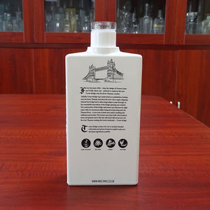 Botella vacía de ginebra pintada de blanco, ginebra <span class=keywords><strong>London</strong></span> Dry al por mayor - Product Image 4