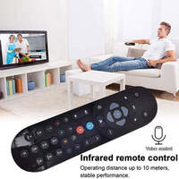 Control Remoto de Código Fijo para Smart TV, Recargable por USB, con Control Táctil LED y por Voz, para Mini/Decodificadores Satelitales, 4 Botones, Batería AAA