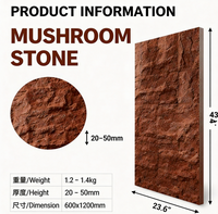 Dalles antidérapantes en PU imitation pierre champignon 3D R10 pour sol et mur de salle de bain ou pièce humide