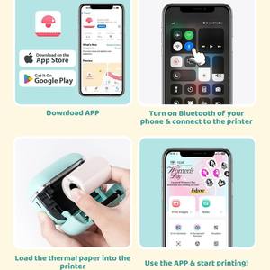 Imprimante thermique miniature Phomemo T02E 58 mm, imprimante photo portable pour usage domestique - Product Image 4