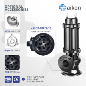 Pompa Sommersa Centrifuga Trituratrice Anti-Intasamento per Drenaggio di Acque Reflue Sporche, Fanghi e Liquami da Miniera - Product Image 2