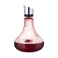 INS style lumière luxe cristal verre vin carafe moderne en acier inoxydable cascade distributeur de vin pot de vin en gros