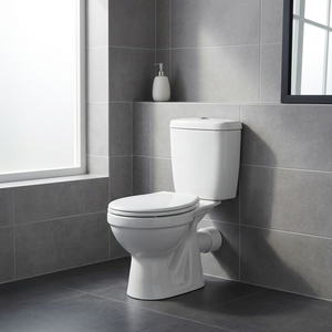 CE Certified European Ceramic One Piece WC Square Dual Flush P <b>Trap</b> Floor Mounted Water Closet Toilet - Product Image 5