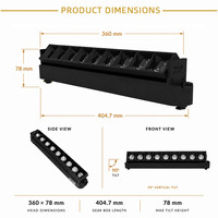 Spot LED COB linéaire dimmable pour rail, 25W 30W 35W, anti-éblouissement, orientable, 3 circuits, pour affichage en showroom de carrelage