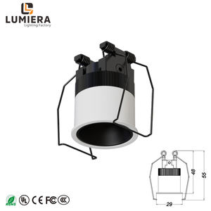 Lampu Sorot <span class=keywords><strong>LED</strong></span> Mini Lumiera Modern, Aluminium Tetap, Lumen Tinggi, Tersembunyi di Plafon, untuk Proyek Hotel Dalam Ruangan, Garansi 5 Tahun, CRI - Product Image 3