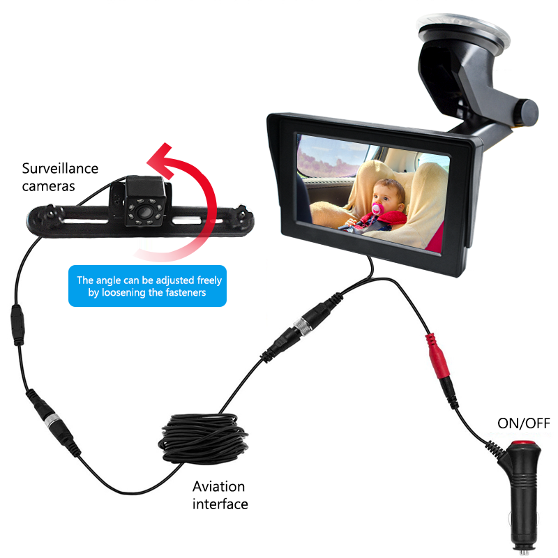 Высококачественные автозапчасти, детское зеркало заднего вида с камерой для заднего сиденья