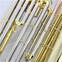 Professional Brass Instruments 3 Pistons Bb Tuba Gold Lacquer Tuba Musical Instruments