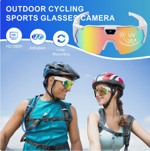 Gafas con Cámara HD 1080P, Gafas de Sol Resistentes al Viento para Deportes al Aire Libre, Ciclismo y Esquí, Gafas con Grabador de Fotos y Vídeos - Product Image 3