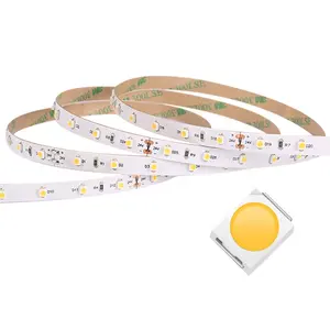 Nuevos materiales Venta caliente 3528 tira de luz LED 60leds/M 12V 24V estrecho 5MM PCB tira Led Flexible para armario tira de luz LED