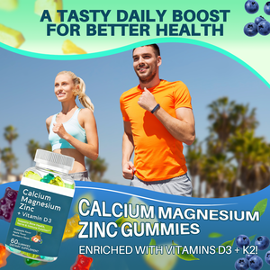 Gummies naturels à faible teneur en sucre, calcium, magnésium, <span class=keywords><strong>zinc</strong></span> et D3 pour adultes – Soutien nutritionnel quotidien et santé – Fabricant OEM/ODM certifié GMP - Product Image 6