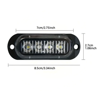 Super helle 4-LED-Notblitzleuchte Blinklicht Neue Zustands warnleuchte für LKW-Gabelstapler
