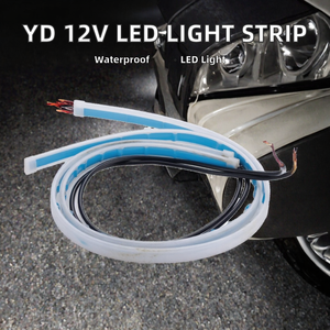 12V Amber <b>LED</b> Flexible Waterproof Daytime <b>Running</b> <b>Light</b> Strips 18W for Universal Cars - Product Image 2