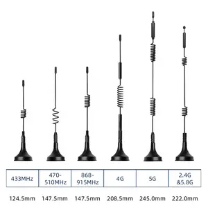 868-915MHz LoRa 2.49DBi אנטנת הר מגנטי חיצונית מותאמת אישית לשלט רחוק וניטור