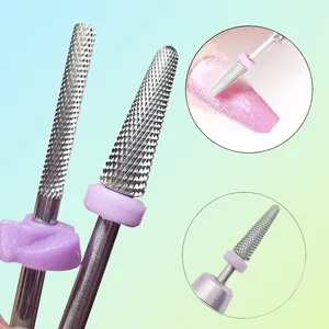 1/2Pcs 3/32" 5 in 1 XXF Professional Carbide <b>Nail</b> Drill Bits,Tungsten High-End Tungsten Steel Drill Bits Tech, Cuticle Bit Fast - Product Image 1