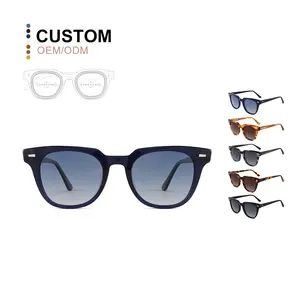 UV400 Trendy Luxury Sunglasses Acetate Manufacturer Custom Logo Acetate Polarized Sunglasses For Men Women