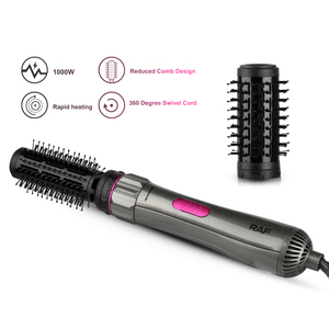 RAF Factory Wholesale Hot Air <b>Brush</b> Straightener Salon Ceramic Rotating Hair Dryer Comb Rotating Hot Air <b>Brush</b> RAF Factory Whole - Product Image 2
