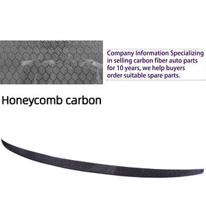 For A5 S5 RS5 B9 2Door Coupe S Style Honeycomb Carbon Fiber Rear Spoiler Trunk Wing 2016-2025 - Product Image 4