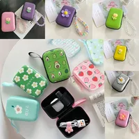 Dessin animé Mini sacs de rangement mignon pour airpods étui de rangement pour casque pour iPhone câble USB écouteur écouteurs accessoires sac de rangement