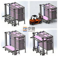 Système de rayonnage intelligent antirouille à revêtement en poudre pour le stockage de tôles d'acier, solution industrielle automatisée multi-niveaux