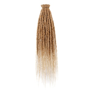 Extensions de dreadlocks synthétiques douces à double trame texturée, style africain Hip-hop Reggae - Product Image 4