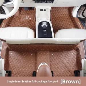 Alfombrilla especial <span class=keywords><strong>Oula</strong></span> Good Cat para Great Wall GT, de PVC, con borde completo, con bucles, acolchado de diamante, interior OLIVER modificado - Product Image 3