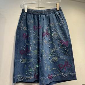 JM-New Arrival Jeans Anzug Damen Kurzhose im europäischen Stil Petite <span class=keywords><strong>Size</strong></span> Anti-Aging Hochleistungs-Modisches Outfit in Übergröße - Product Image 4