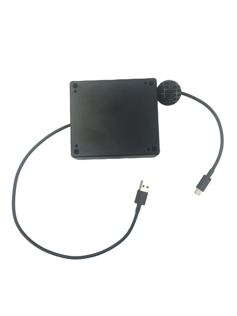 Hot Selling One Way Retractable Anti-fire ABS+PC Cable DYH-1816 USB Reel for Mobile Phone Fast Charging 24W 2m