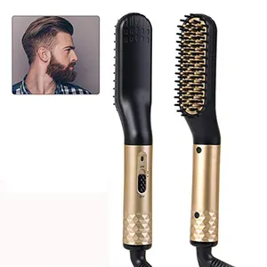 2019 משודרג חשמלי שיער מחליק Styler זקן מסרק מברשת עבור גברים