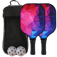 Raquette de pickleball Guanlin-81 de forme standard en fibre de carbone synthétique, épaisseur 14-16 mm, design solide et tendance, pour l'entraînement des adultes