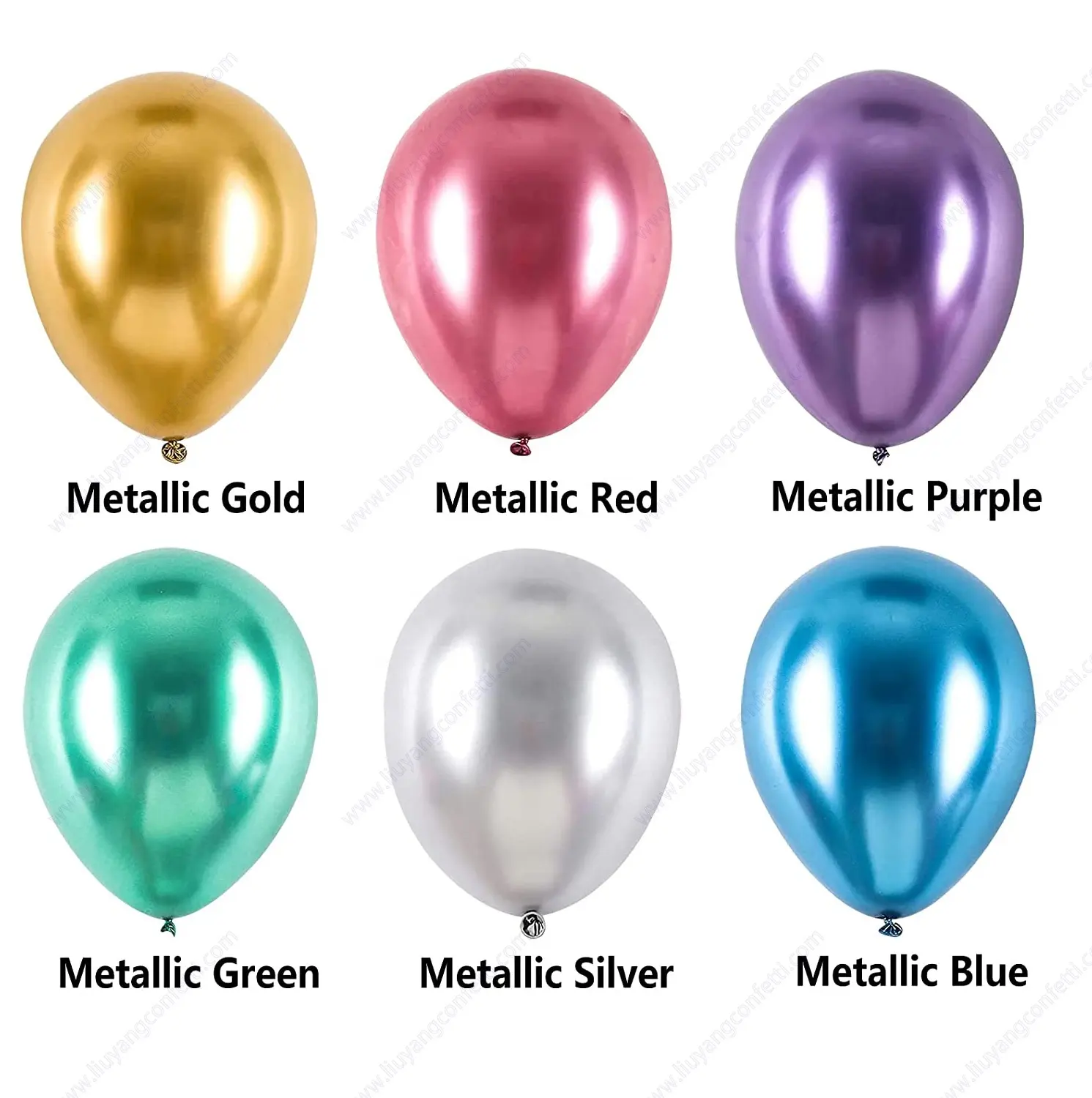 Globos de helio para decoración de fiestas, Globos de látex para bodas, Metal brillante, perla, grueso, cromado, Color metálico, 10 pulgadas, venta al por mayor