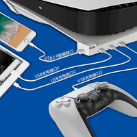Support horizontal pour console PS5 avec 4 ports USB pour lecteur optique et version numérique