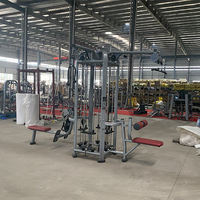 Machine d'entraînement musculaire multifonctionnelle pour musculation, en acier Q235, capacité maximale de 200 kg, 4 stations, équipement de fitness de type Jungle Gym