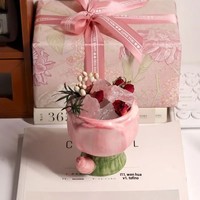 Diffuseur de parfum en pierre de cristal de tulipe avec fleurs séchées de rose pour une air frais et parfumé pendant 4 à 12 heures – Cadeau féminin pour la meilleure amie à l'occasion d'un anniversaire