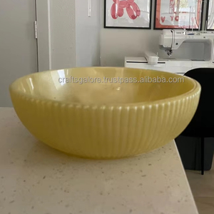 Bol en céramique fait main au design moderne, motif sous glaçure rouge, marron et blanc, plat de service alimentaire, idéal pour offrir - Product Image 3