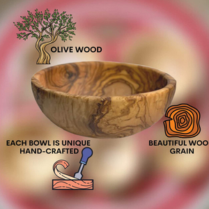 <span class=keywords><strong>Ciotola</strong></span> per Insalata in Legno d'<span class=keywords><strong>Ulivo</strong></span> Fatta a Mano Perfetta per Insalate, Servire, Intrattenere - Product Image 6