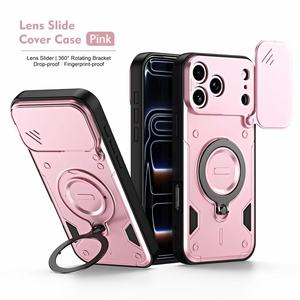 โรงงานไป๋หลี่ ยอดนิยม 360 °   เคสโทรศัพท์แบบหมุนได้สำหรับ iPhone 17/18 PRO MAX พร้อมเลนส์สไลเดอร์ ป้องกันการตกกระแทก ฝาหลังป้องกัน - Product Image 2