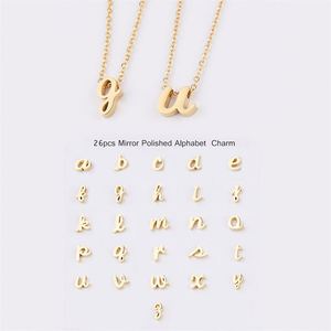 สร้อยคอจี้ตัวอักษร26ตัวทำจากสเตนเลสสตีล - Product Image 1