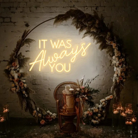 Enseigne néon personnalisée « It Was Always You », enseigne LED sportive, lumières décoratives colorées pour vendeurs Etsy