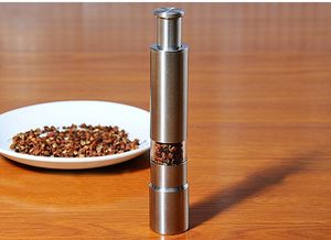 Moulin à poivre manuel en acier inoxydable KLH098 pour sel et épices de cuisine – Vente en gros - Product Image 4