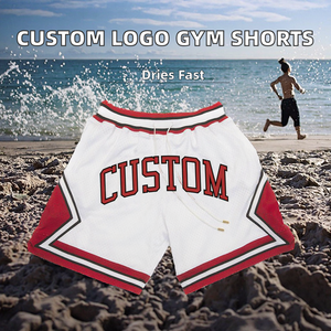 Pantalones Cortos Deportivos Casuales para Hombre con Logotipo Personalizado, Antiarrugas, Transpirables, de Tela Peinada, Talla Grande, para Gimnasio, Maratón, Running, Fitness y Playa - Product Image 2