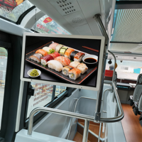 Écran d'information passagers industriel embarqué de 21 pouces, écran secondaire pour bus, IP54, port CAN-BUS, entrée HDMI, DC 9-36V